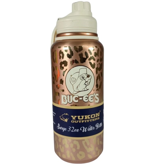 Buc-ee's/Yukon Gold Leopard XXL - 32oz Water Bottle - Picture 1 of 1